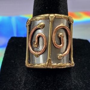Ring Brass and Copper Cuff Item# 0061‎